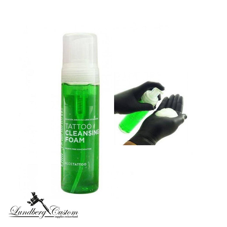 Aloe Tattoo Cleansing Foam bottle 220ml photo