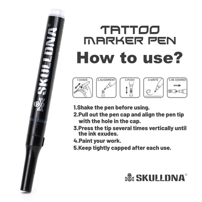 SKULLDNA tattoo marker pen AWA