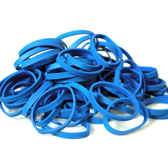 Rubber Band Thick Blue Large
