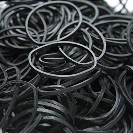 Rubber Band Thick Black Large